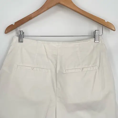 Maeve Anthropologie Womens White Light Academia Pleated Front Mini Skort 4