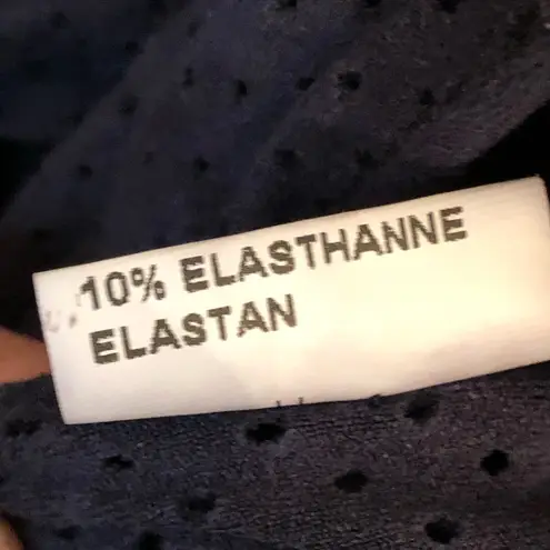 Jeff Gallano Bogart French made Lightweight Coat Perforated Navy Blue 2