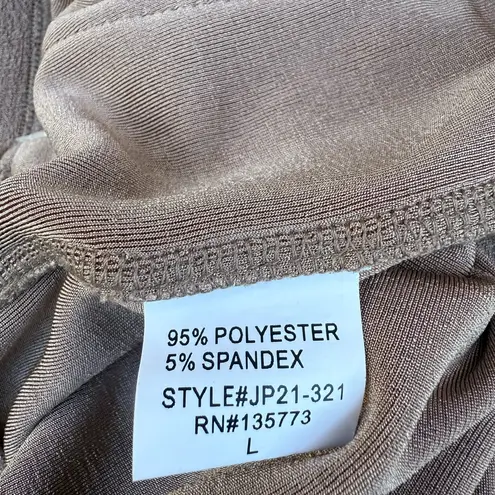 Mason Baker Drawstring Jogger Pants Khaki Stretch Taupe Brown Size Large Tan