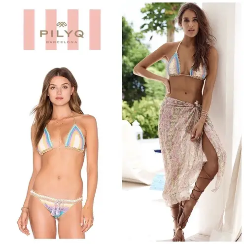 PilyQ New. Romance crochet top. Medium