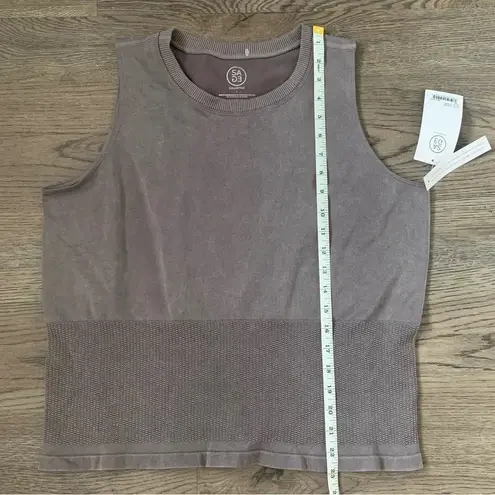Sage Collective Mesh Boxy Seamless Tank