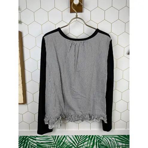 Kate Spade Broome Street Mixed Media Blouse