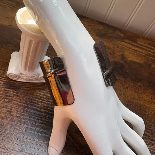 Silver Metallic Cuff Bracelet