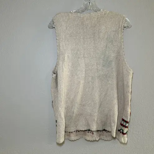 Ugly Christmas Sweater Vest Womens Knit Holiday Novelty Vest Stocking Teachers Red Size undefined