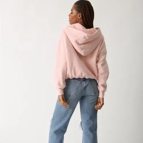 Electric & Rose Granada Quilted Bomber Jacket Blush Small NWT Pink