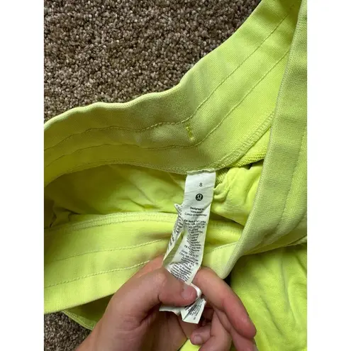 Lululemon  Inner Glow High-Rise Short 3" Neon Garment Dye Solid Highlight