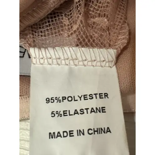 Faeriesty Light Pink Strapless Gown, Bra, Lace Front, Tulle Skirt, XS