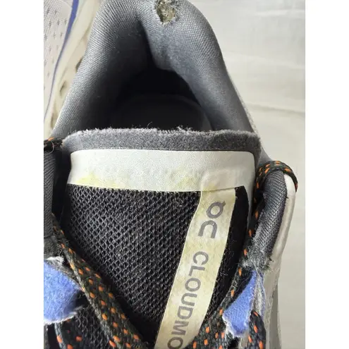 On Cloudmonster Shoes Womens Size 6.5 White Blue Running CloudTec Helion Foam