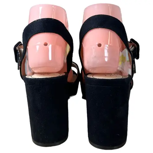 Life Stride Soft System Faux Suede Chunky Heels Size 8.5