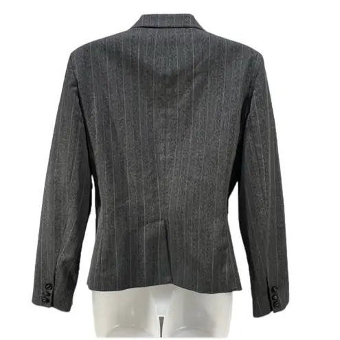 Larry Levine  Classic Gray Women Blazer Business Jacket Suit Size 6