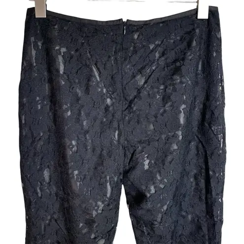 Vintage Black Lace Pants 90s Size 10