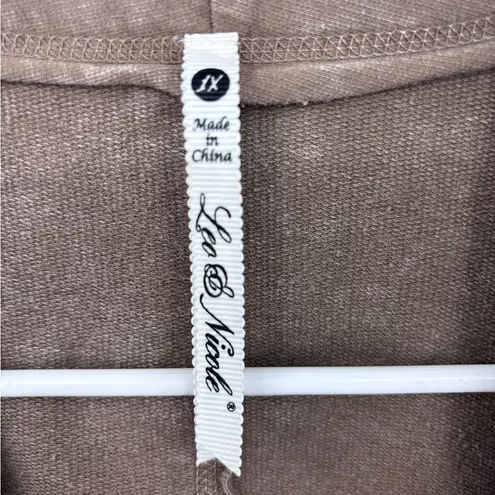 Leo & Nicole Taupe Open Front Blazer