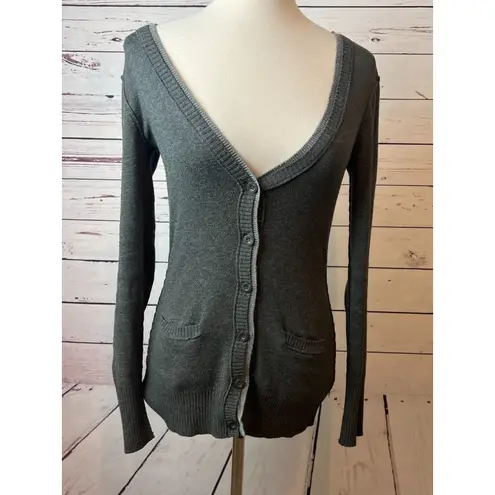 Aeropostale Cardigan knit sweater size Small Y2K 80s 90s Varsity Button Front