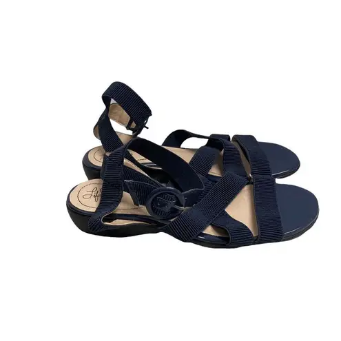 Life Stride Soft System Women’s Sandals Size 10 Blue Excellent Used Condition