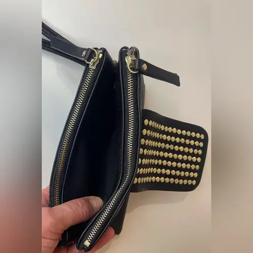 Olivia Miller Olivia Miller Black Soft Wallet Wristlet 3 Studded Colors