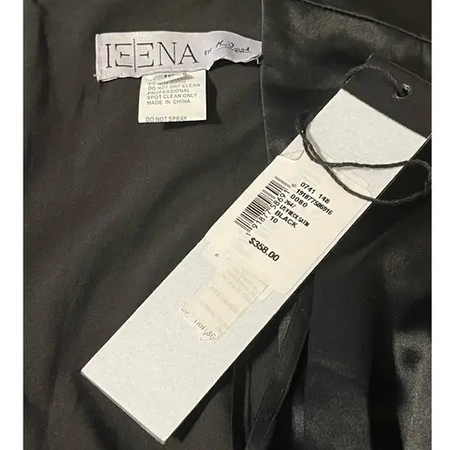 Mac Duggal  NEW Size 10 Black Front Twist Puff Sleeve Deep V Jumpsuit Style 2647