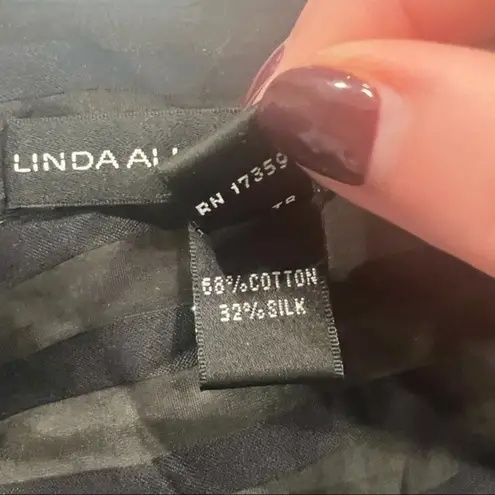 Ellen Tracy Linda Allard Sheer Check-Pattern Blouse/Cover Up