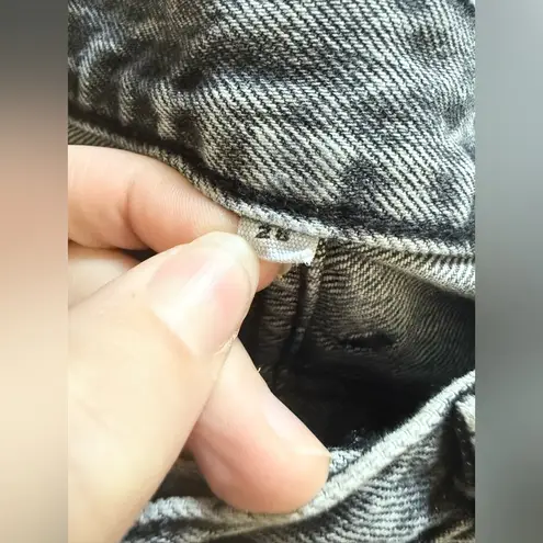 NWOT SLVRLAKE Hero Jeans Midnight Rider Dark Gray Distressed Jeans Size 28