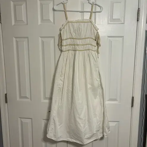 Sofie The Label White Tie Side Midi Dress