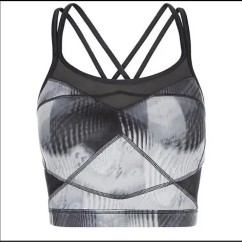 Sweaty Betty  Celestial Reversible Crop Top Sports Bra Open Back Strapy Large