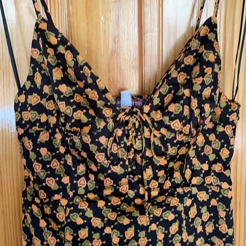 Urban Outfitters UO Mariah Lace-Up Midi Slip Dress S