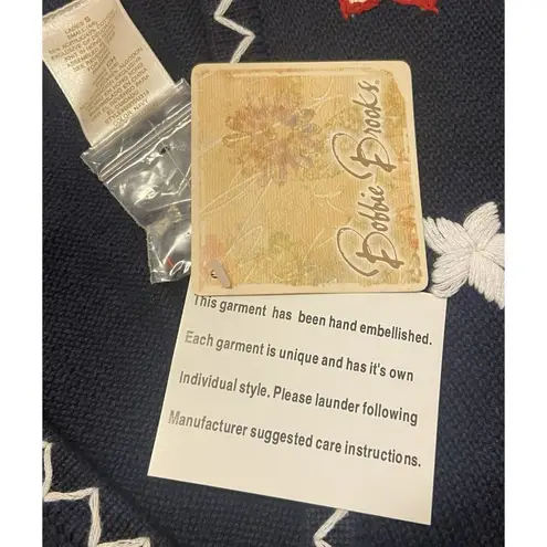 Vtg Bobby Brooks Womens S Knit Vest Blue Red White Stars Patriotic Deadstock NWT