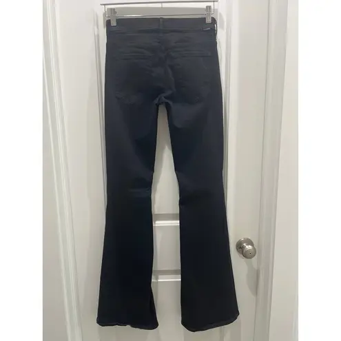 Mother Denim The Cruiser Flare Black Denim Jeans in Not Guilty Sz 26