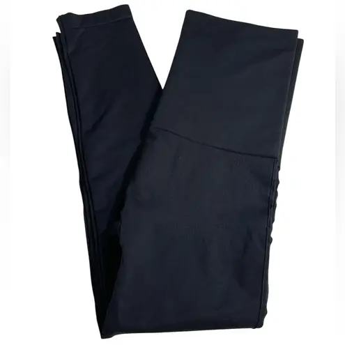 Belly Bandit Mother Tucker Black Postpartum Capri Leggings Size MEDIUM