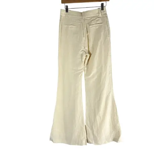 BY MALENE BIRGER Carass Cropped Woven Flared Pants Size DE 36 US 6 Pearl