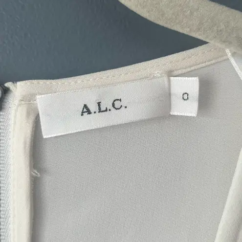 A.L.C. Leigh Pintucked Peplum Top