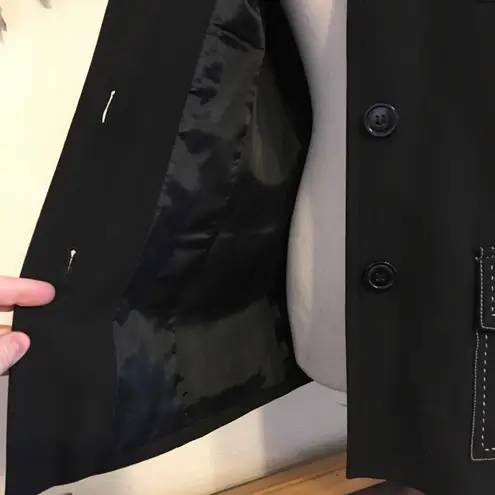 Massini stretch stitch detail jacket and skirt set