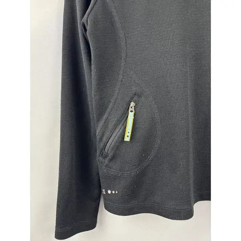 REI Womens Black 1/4 Zip Pullover Jacket S Polyester Canada