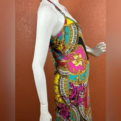 Zenana Outfitters Fuchsia & Gold Status Sleeveless Maxi Dress Size Large