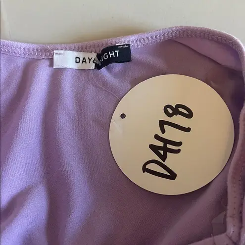 Day & Night Asymmetric Ruched Cut Out Dress Lavender Estimated Size Small - Image 6