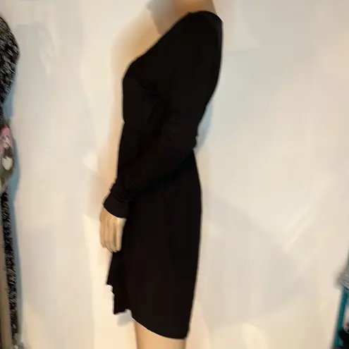 LA Made Black dress with ruffle detail size small