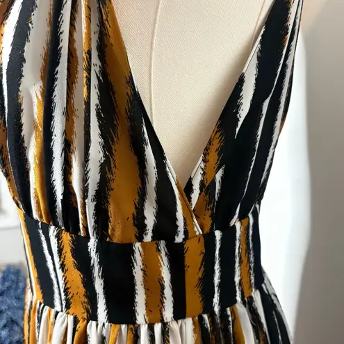 Torn By Ronny Kobo Ronny Kobo Multicolored Salee V-neck Flowy Maxi Dress Womens Size Medium