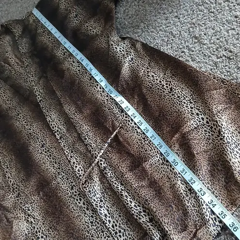 Womens leopard print bath robe Gold Size M