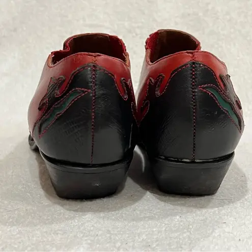 Hunt Club Red Leather Jennifer Bootie Size 6.5