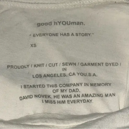 Good hYOUman XS White Everything I Need Is In Here Pocket Short Sleeve T-Shirt