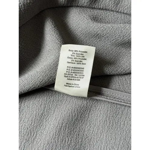 Wilfred Aritzia Chevalier Blazer Womens 6 Gray Crepe Lightweight Open Jacket