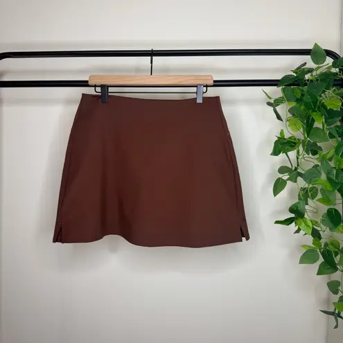 Girlfriend Collective Sport Skort in Earth Brown size XL Extra Large