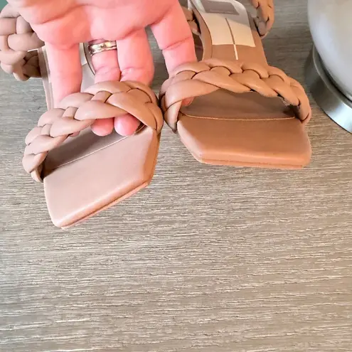 Dolce Vita Paily braided heeled sandal in a neutral Size 6.5 Tan