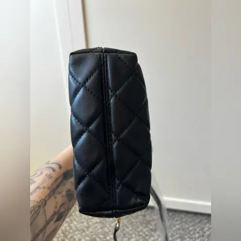 Badgley Mischka Studio NWT Mini Diamond Quilted Tote With Front Lock Purse Bag