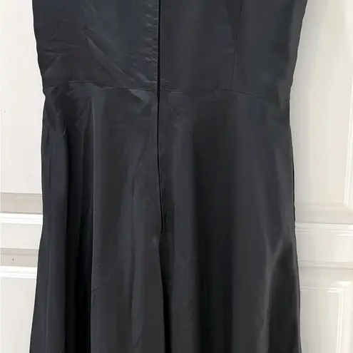 Elegant/Retro tailored made 100% silk Black/grey Sleeveless A