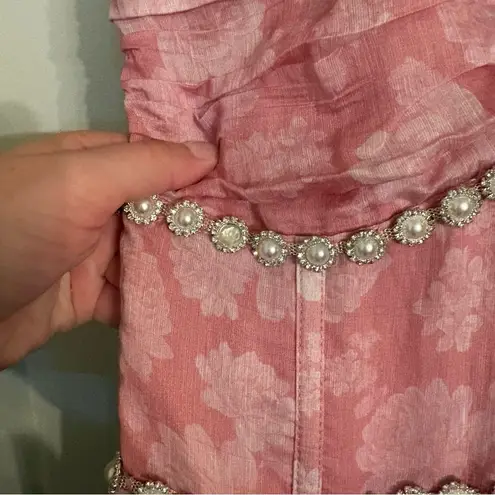 V. Chapman The Scarlette Dress in Pink Peony Print Size 2