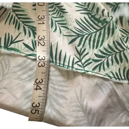 Halara Tropical Leaf Print High-Low Maxi Skirt With Built-In Shorts Palm Print S