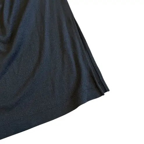 Michael Stars Black One Shoulder Dress Long Sleeve Ruched Stretch Size Large