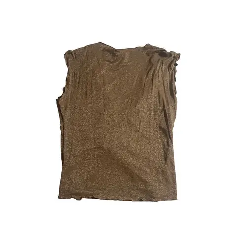 Vintage One West Brown Gold Top Large