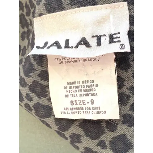 Jalate Women 2PC Animal Print Green Skirt Suit 9 Juniors Career Business Church Size undefined