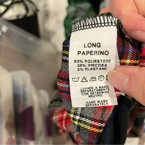 Cute pleated skirt faux wrap black buckle Piccola Ludo school girl Y2K Brittany